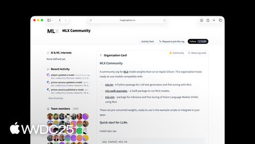 Get started with MLX for Apple silicon
